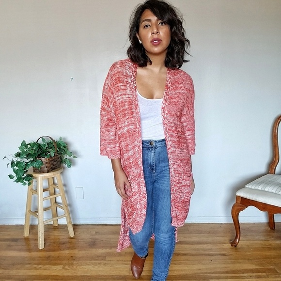 EARTHLY PLEASURES RUSTY MARLED CARDIGAN - Picture 2 of 8